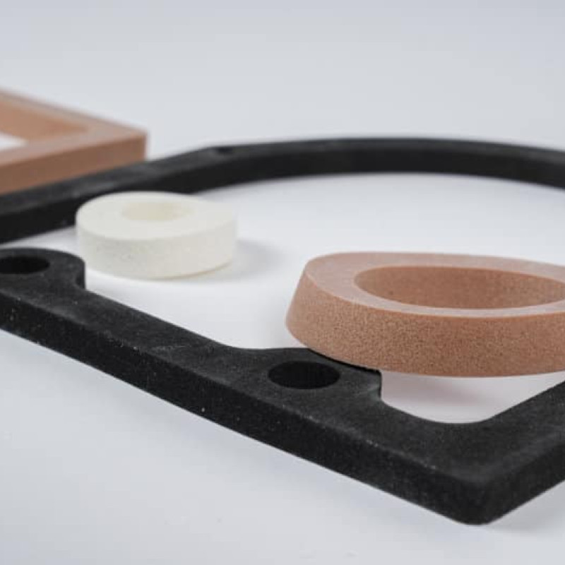 Silicone foam gaskets