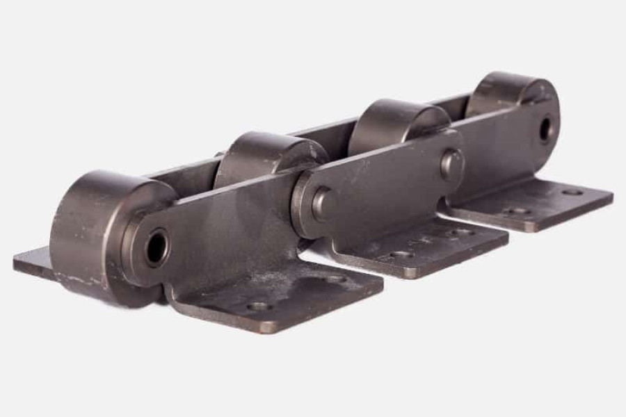 Trough conveyor chains